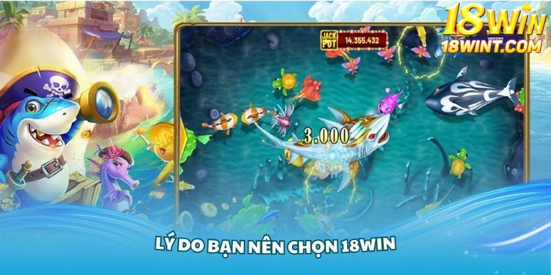 Lý do bạn nên chọn 18Win để trải nghiệm game săn cá Rùa Xanh